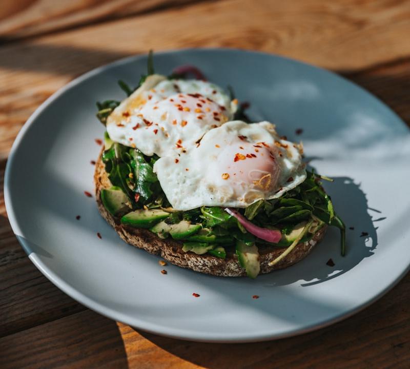 Avocado Egg Toast with Crispy Zucchini