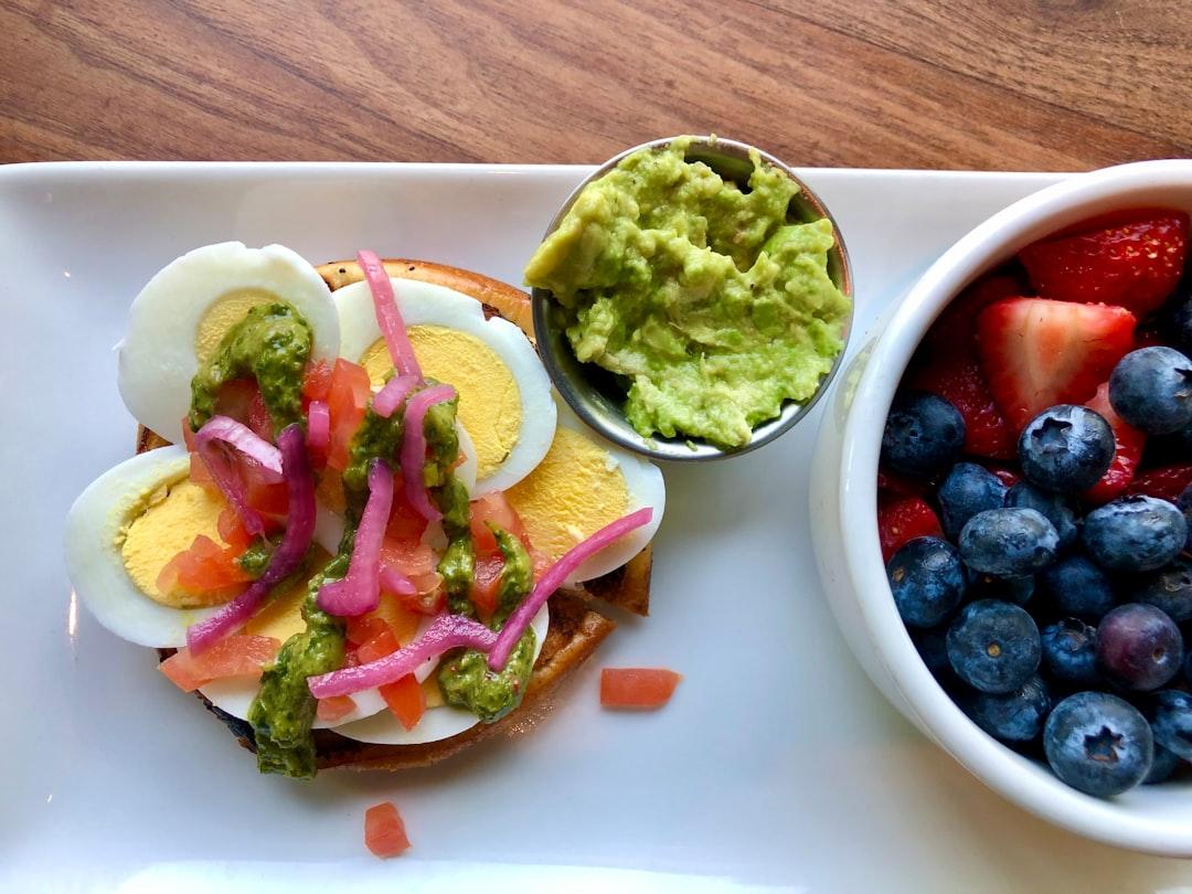 Avocado Toast Bagel with Soft Egg