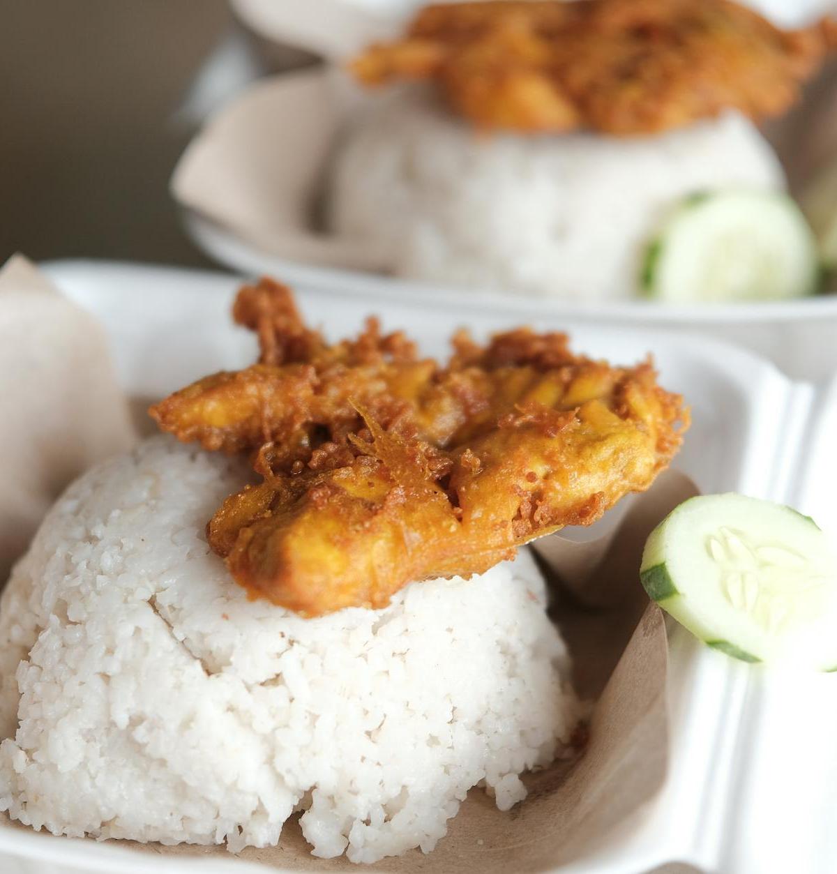 Ayam Penyet: Crispy Smashed Chicken with Sambal