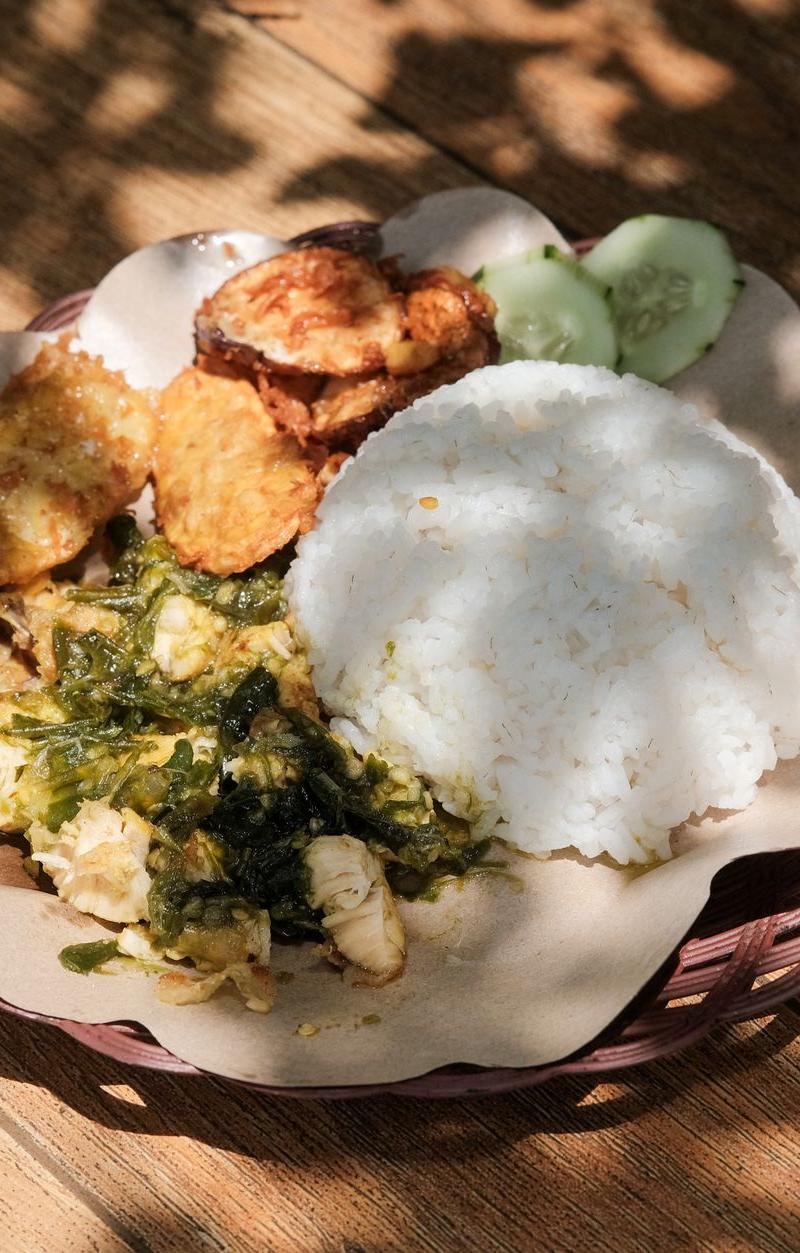 Ayam Penyet — Smashed Fried Chicken & Sambal Rice Bowl