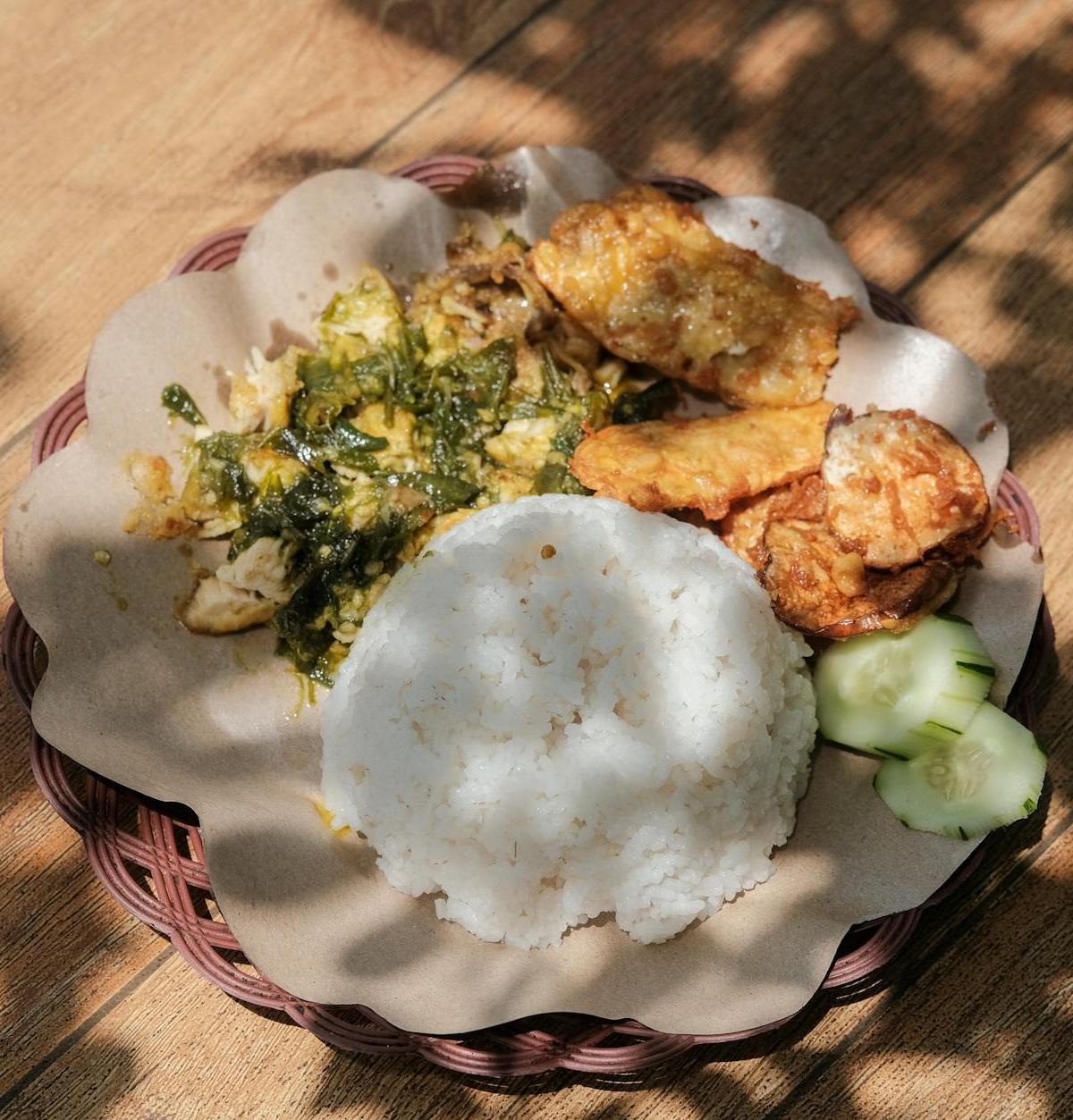 Ayam Penyet — Smashed Fried Chicken & Sambal