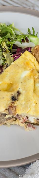 25-Min Bacon & Cheese Quiche