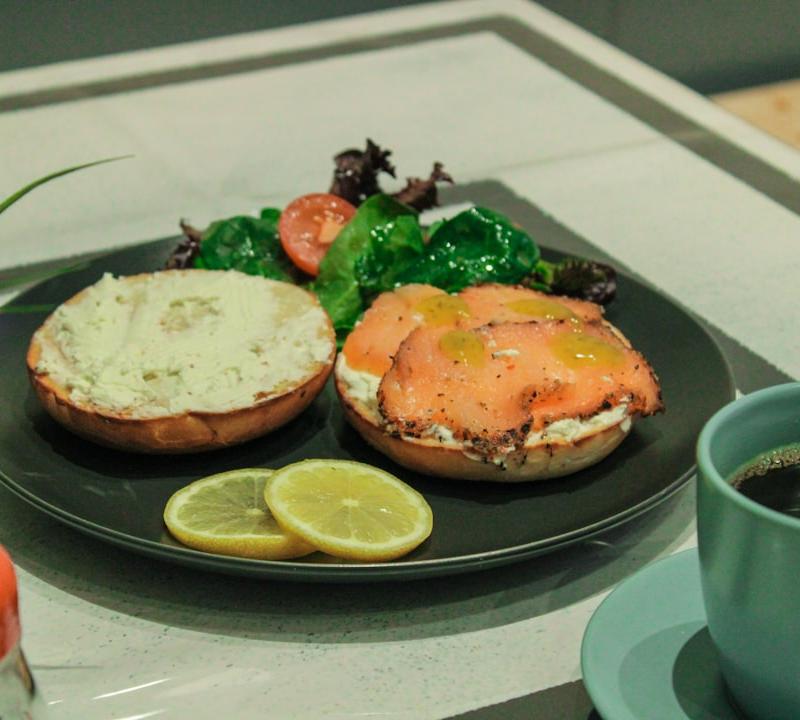 Bagel with Lox and Cream Cheese