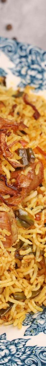 Baghali Polo with Saffron Chicken