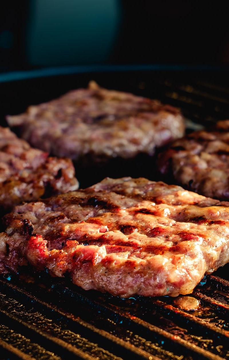 Balkan Cheese-Stuffed Burger Patty