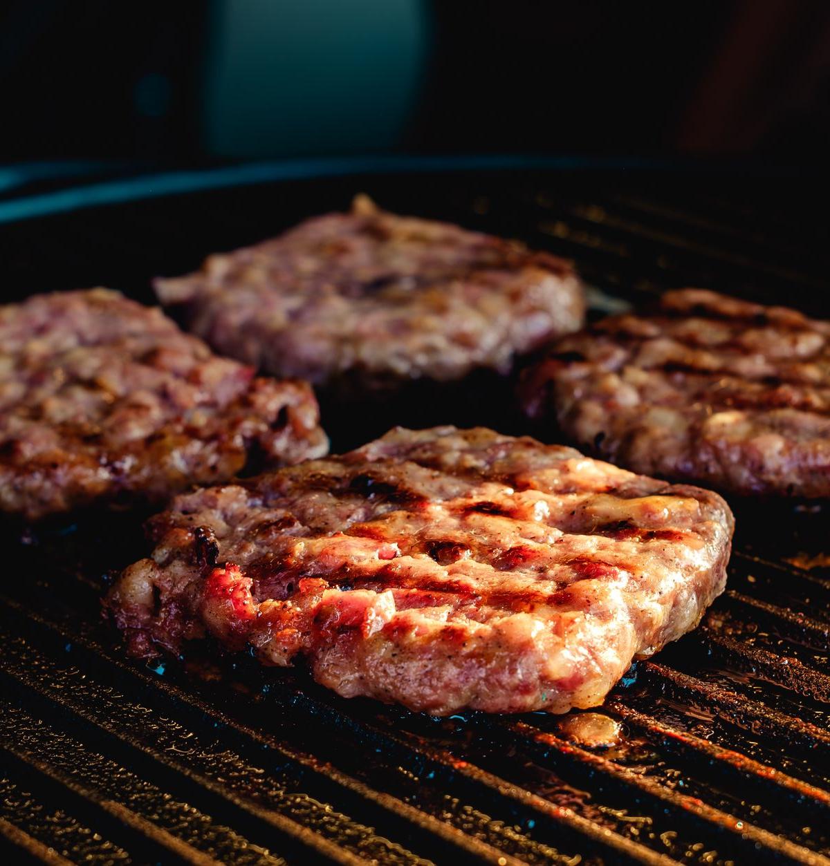 Balkan Cheese-Stuffed Burger Patty