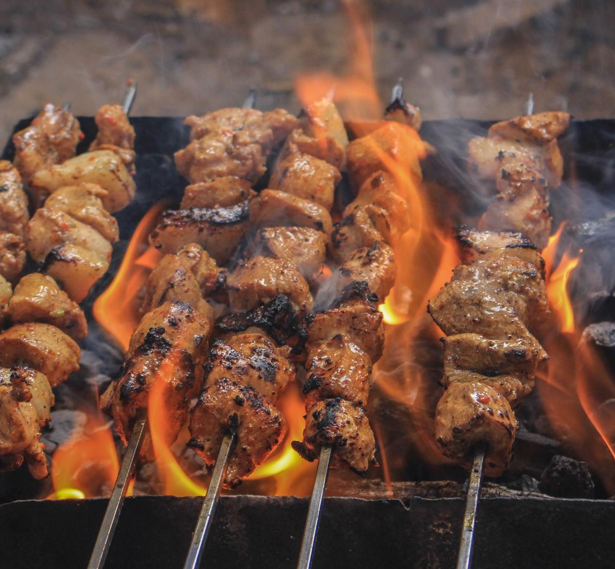 25-Min Balkan Pork Skewers