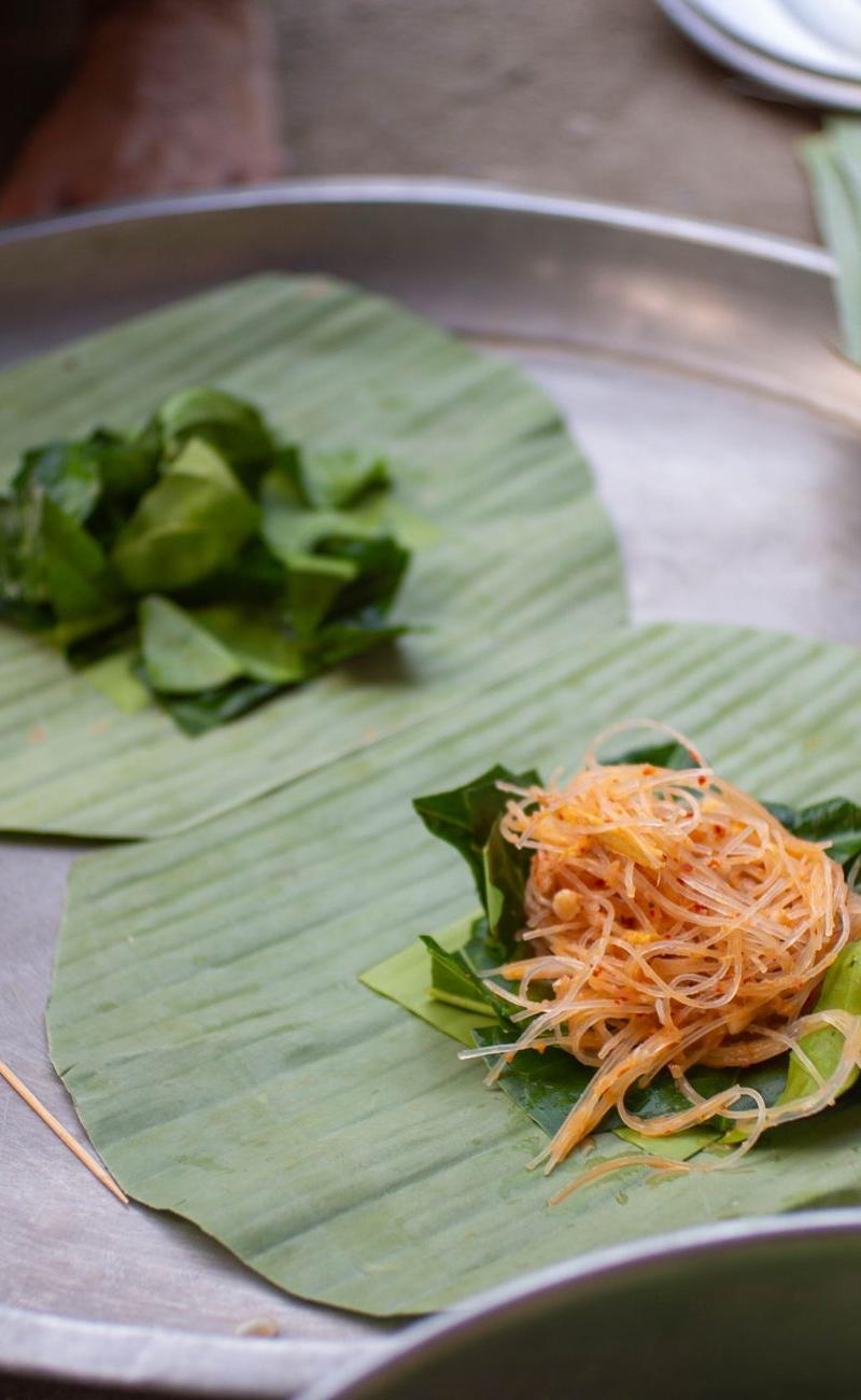 Banana Blossom Salad with Crispy Shallots