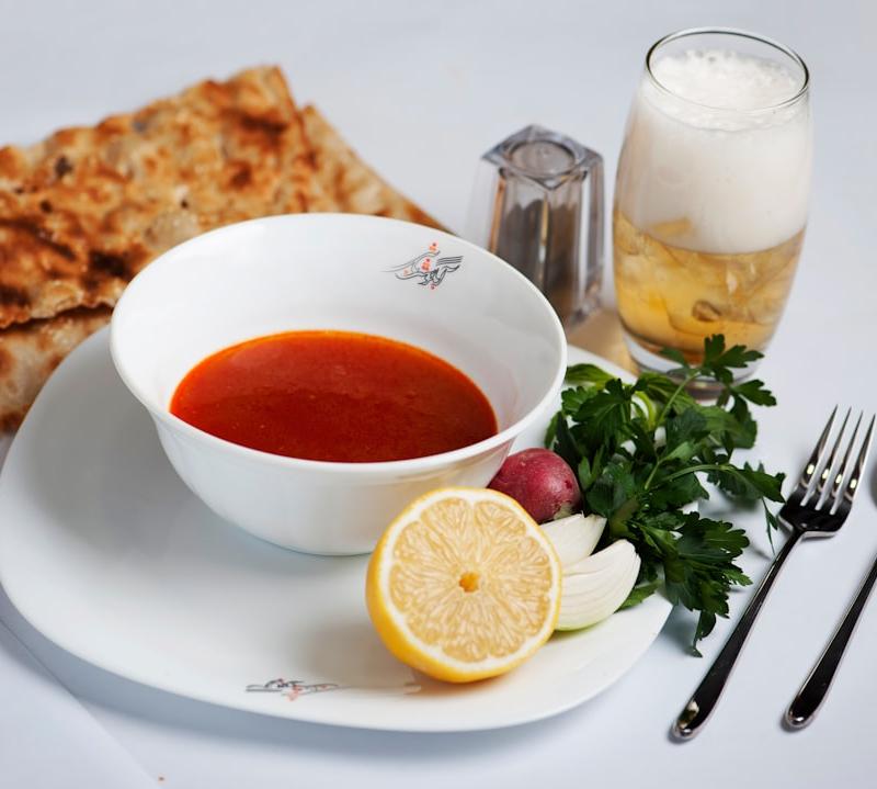20-Min Barszcz — Polish Beet Soup with Crispy Bread