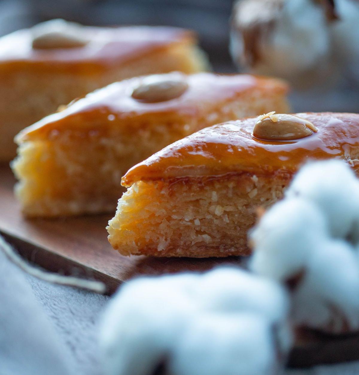 Egyptian Semolina Honey Cake