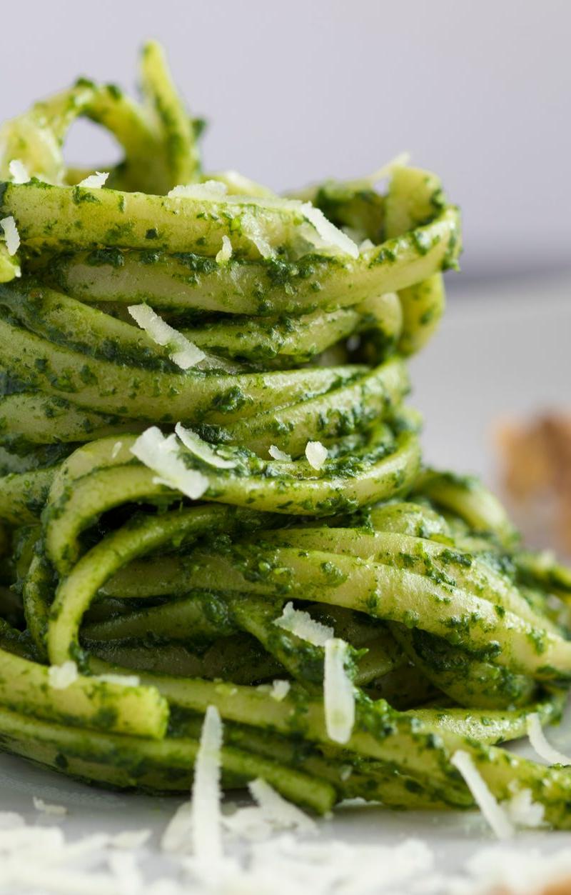 20-Minute Basil Green Pasta