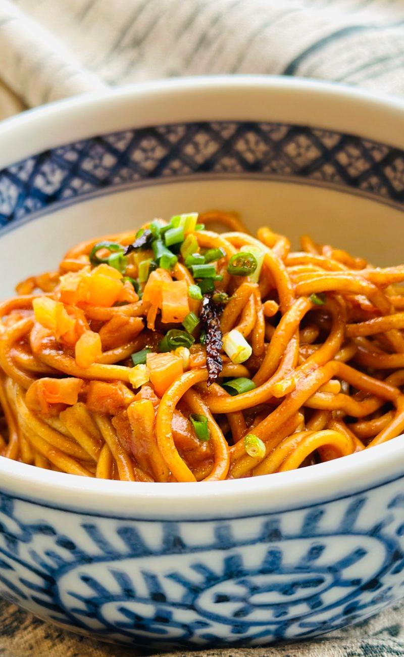 Bay Area Garlic Noodles with Shrimp