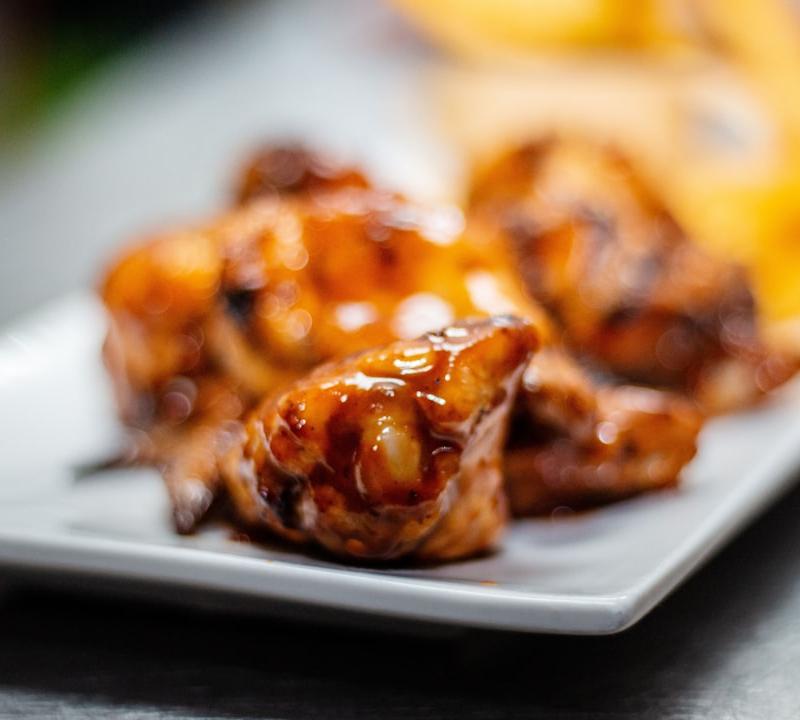 15-Min BBQ Chicken Lollipops & Fries