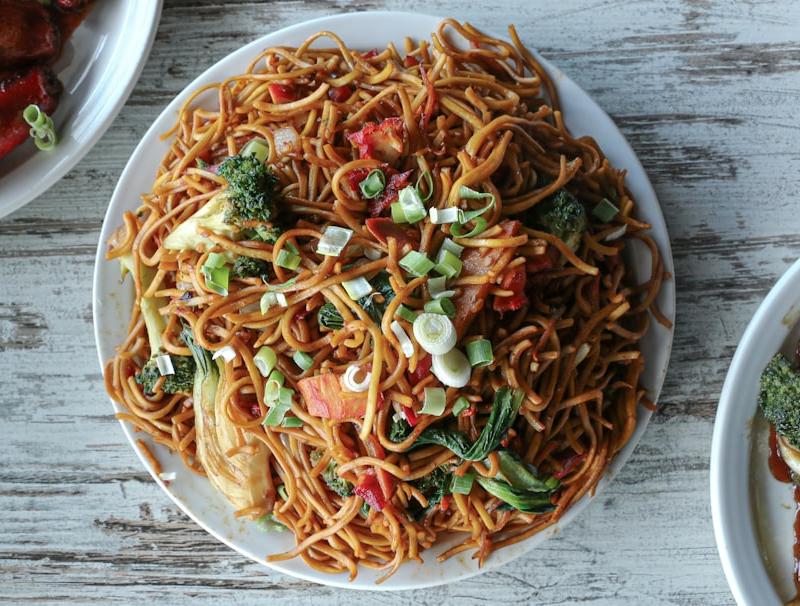 20-Min Beef Chow Mein with Crispy Noodles