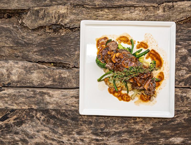 Pan-Seared Beef Scaloppine with Mushroom Cream