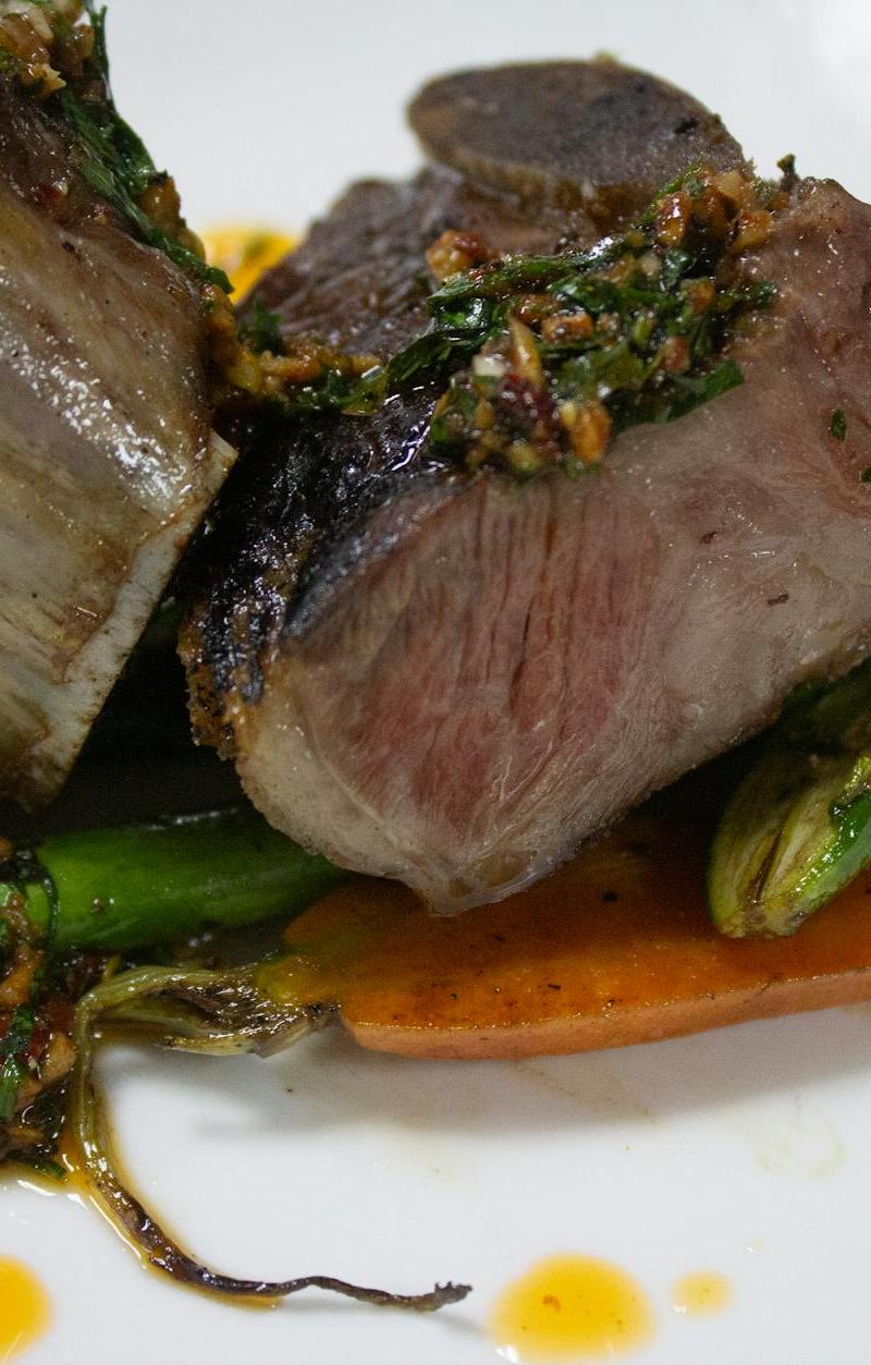 25-Min Beef Shank with Gremolata & Roasted Veg