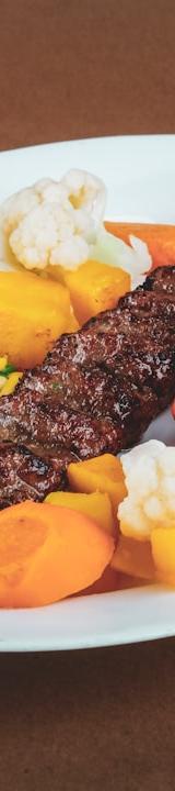 Beef Souvlaki with Grilled Vegetables