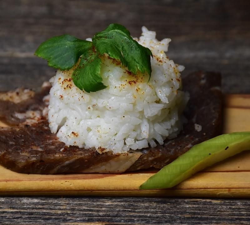 Beef Tapsilog—Garlic Rice, Tapa & Egg