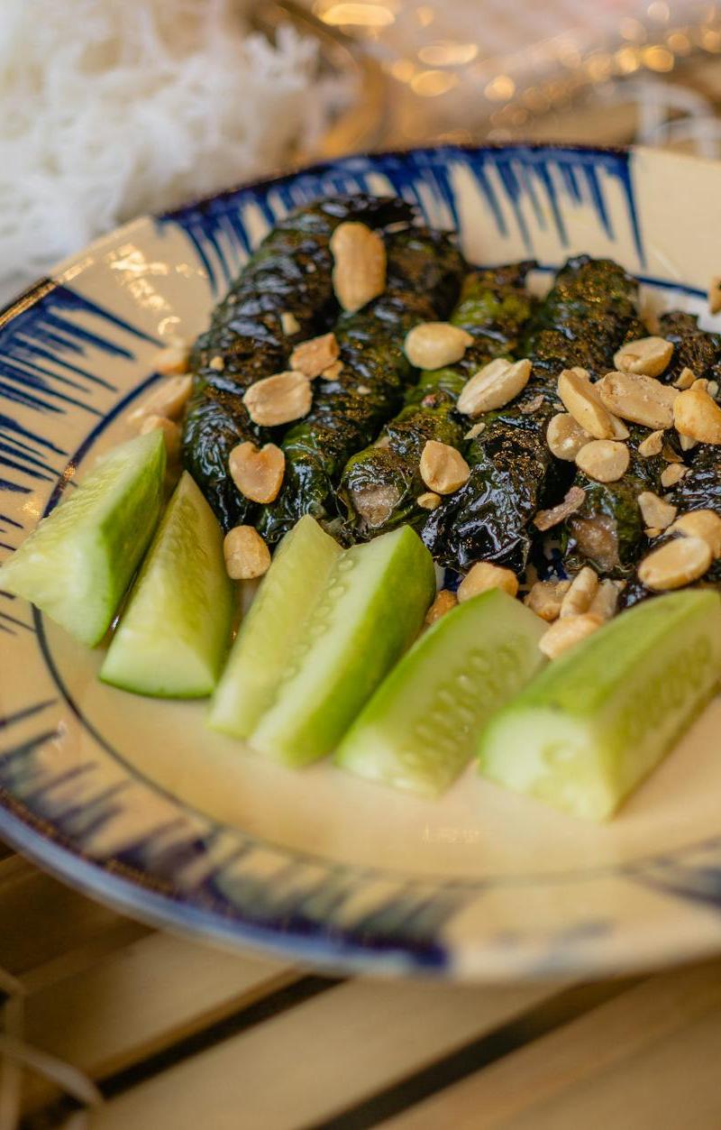 Betel Leaf Beef Rolls (Bo La Lot)