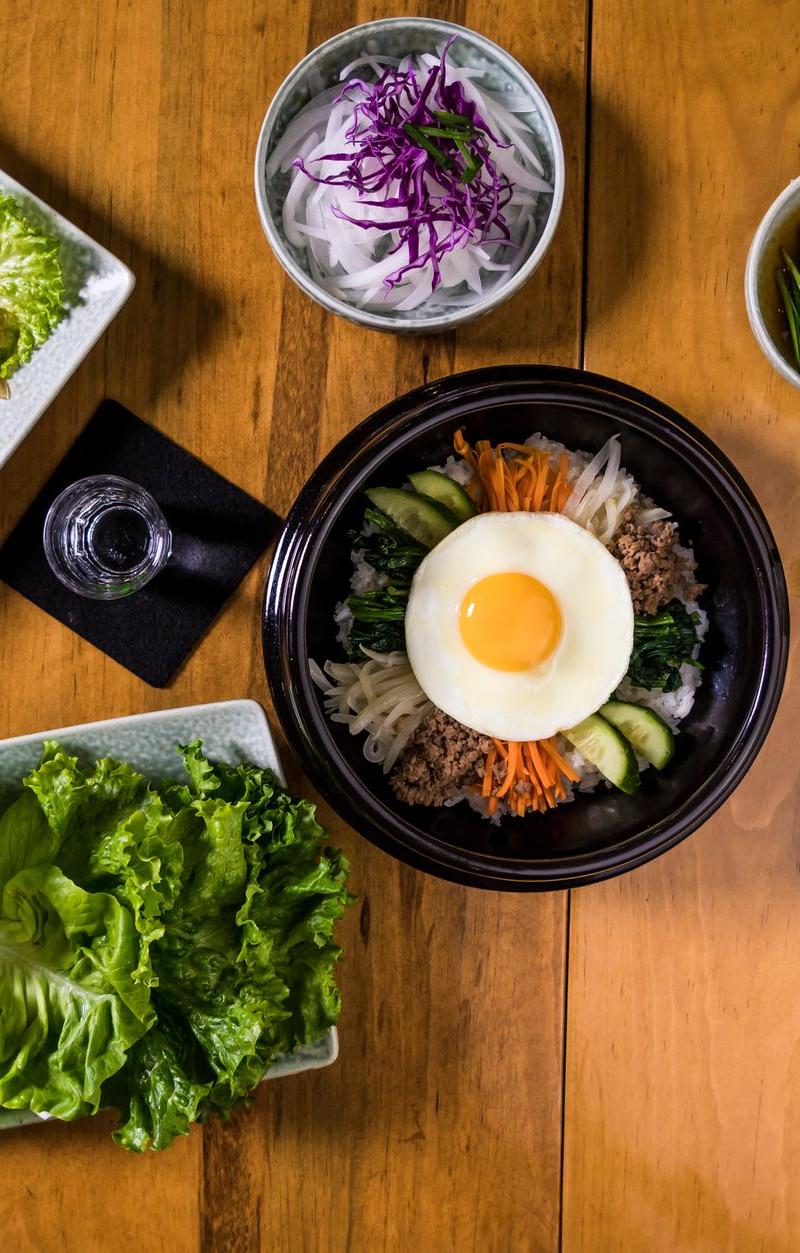 20-Min Bibimbap Bowl with Crispy Eggs