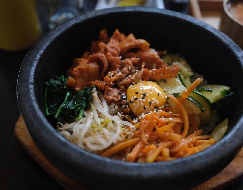 15-Min Bibimbap Bowl with Soft Egg
