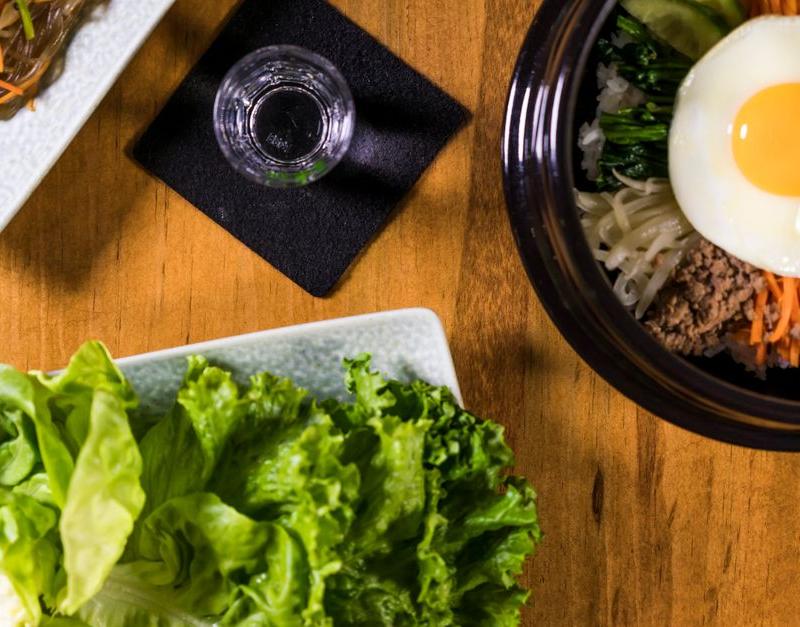 Bibimbap Rice Bowl with Crispy Eggs