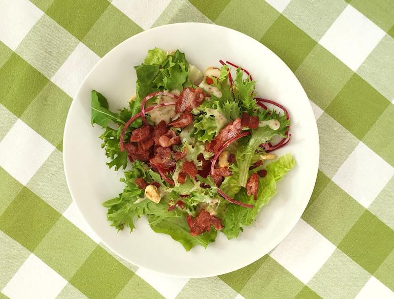 Biltong Salad with Crispy Shallots
