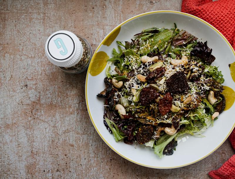 Biltong Salad with Lemon Dressing