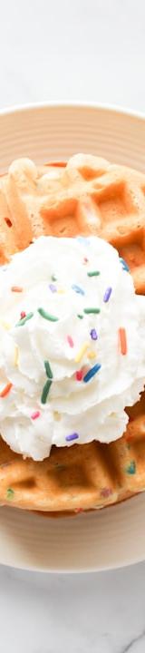 Birthday Cake Waffles