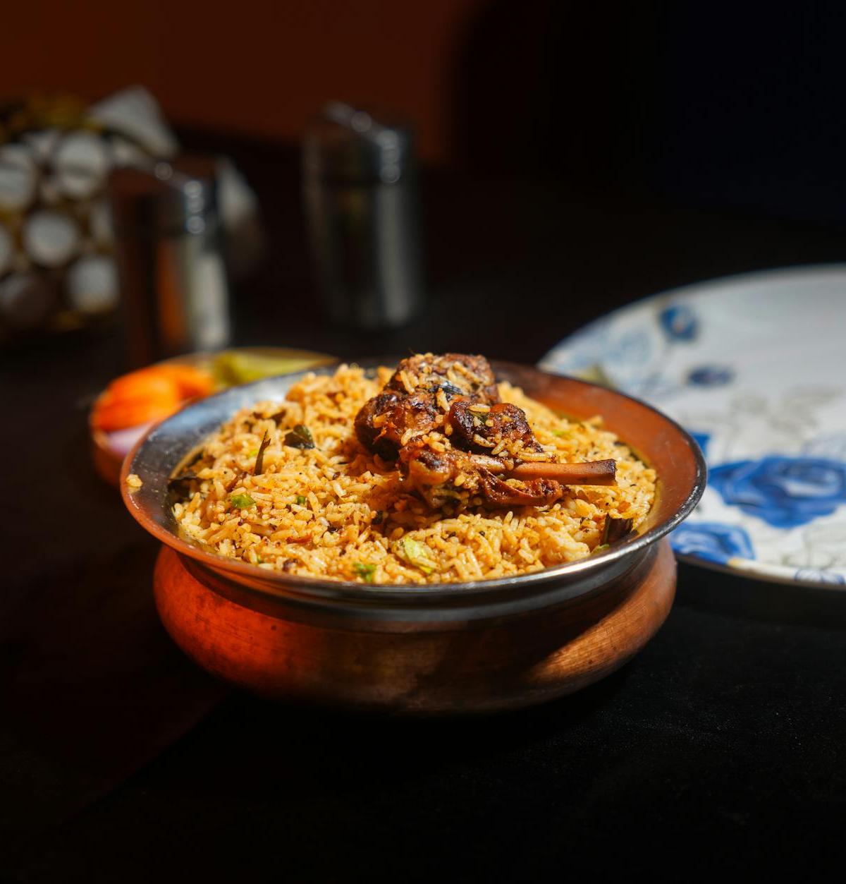 20-Min Biryani Rice with Lamb & Carrots