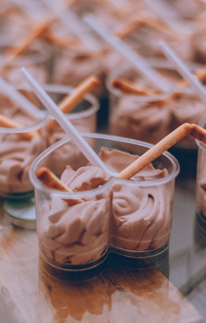 Biscoff Mousse Cups with Biscuit Sticks