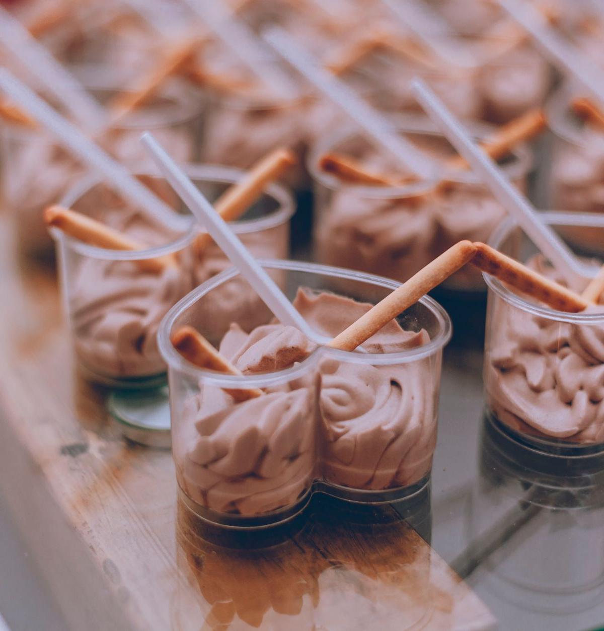 Biscoff Mousse Cups with Biscuit Sticks