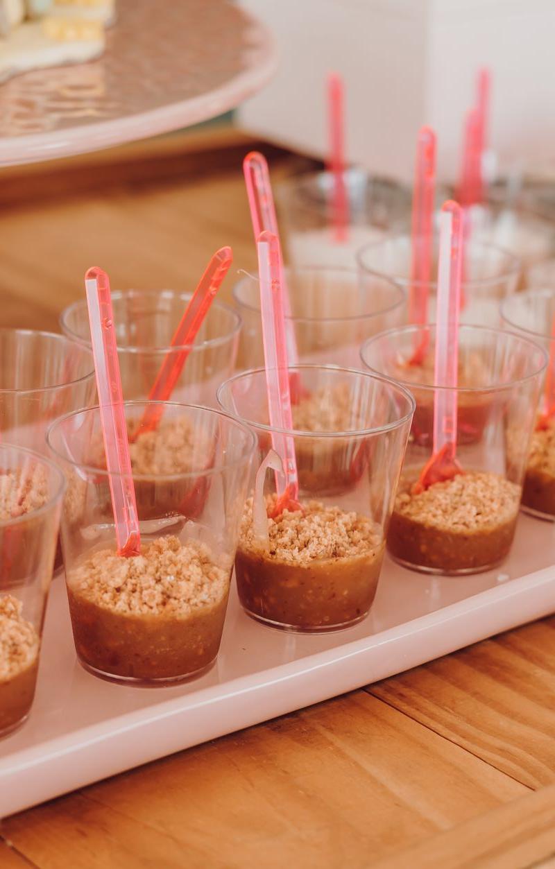Biscoff Mousse Cups with Cake Crumble