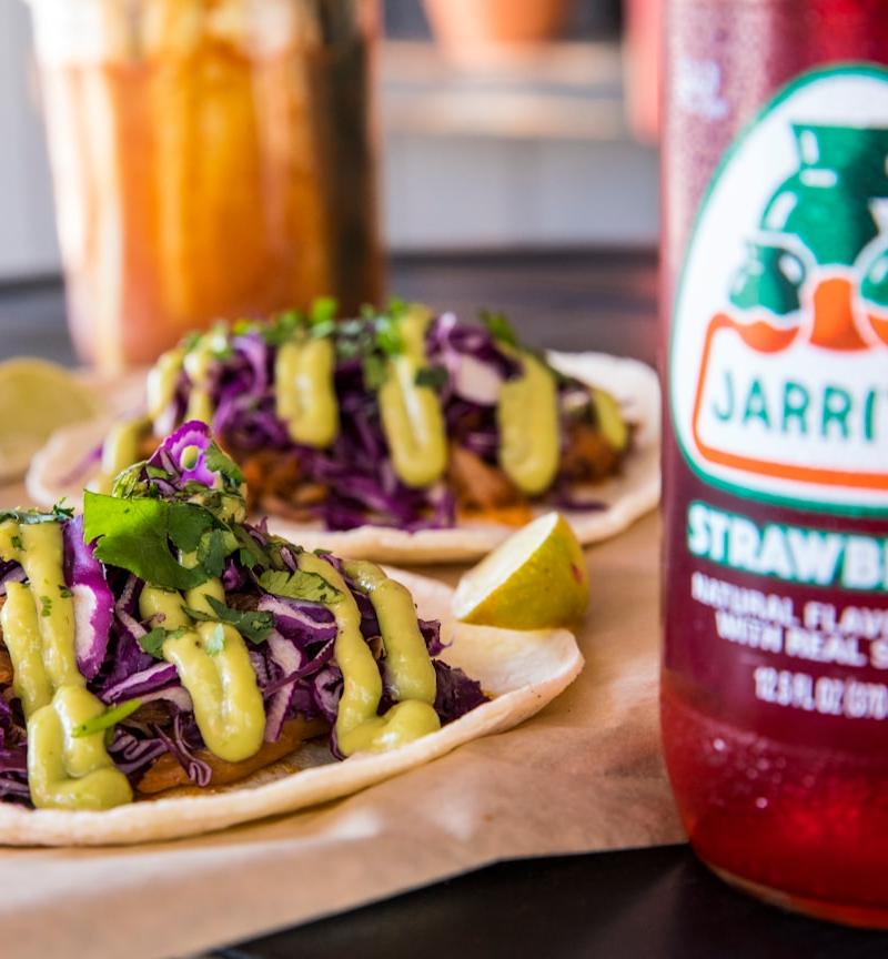 Blackened Shrimp Tacos with Cajun Crema