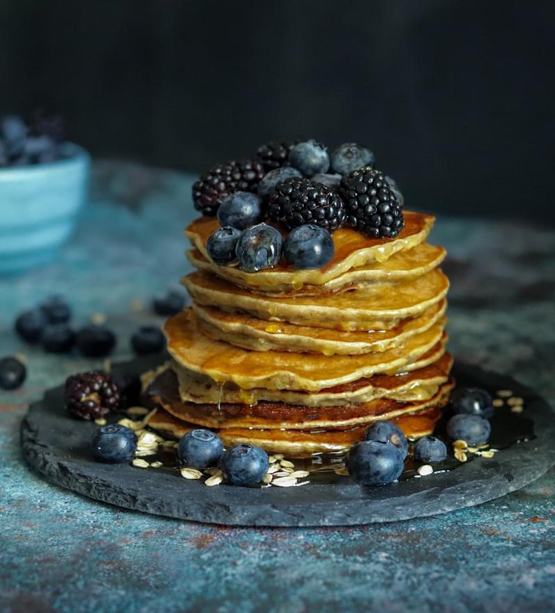 Blueberry Lemon Ricotta Pancakes