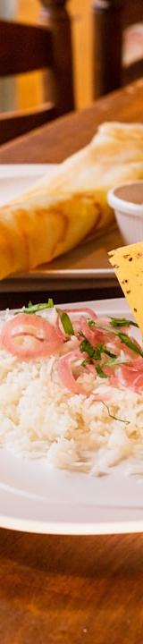 Brazilian Tapioca Crepe with Cheese and Jam