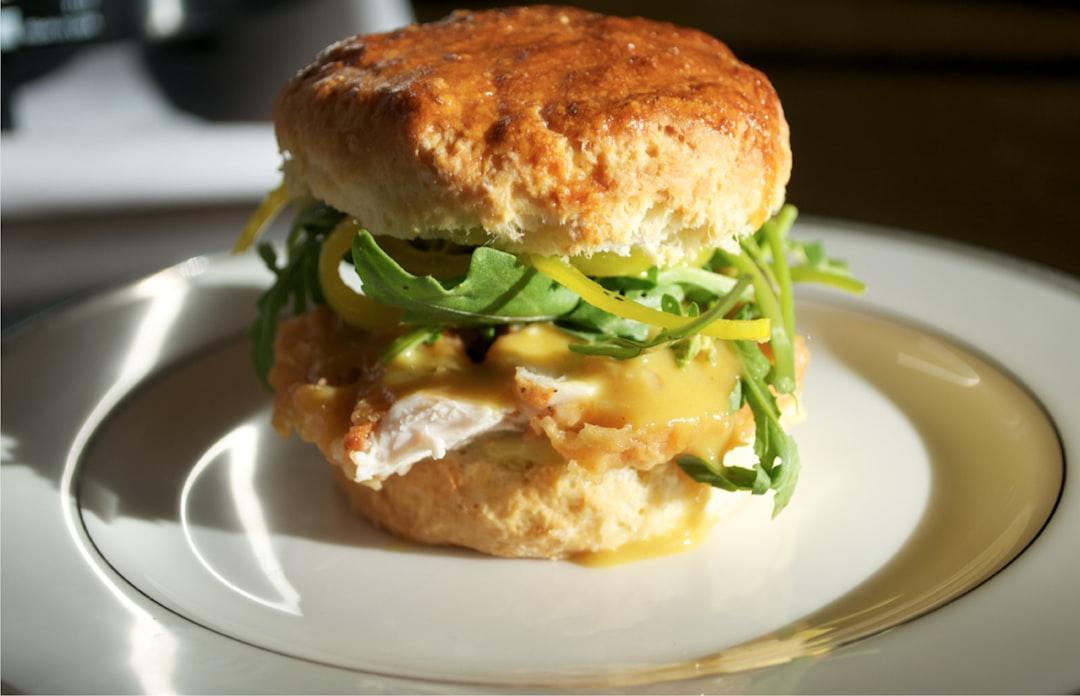 Breakfast Pork Biscuit Sandwich