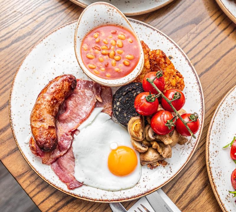 British Black Pudding and Eggs