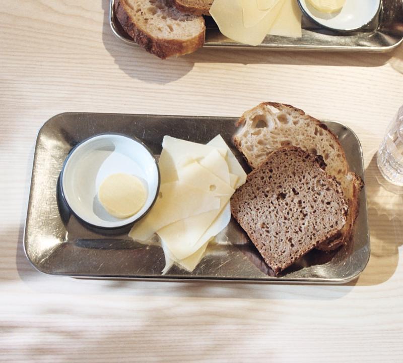 Brunost Toast with Apple & Honey
