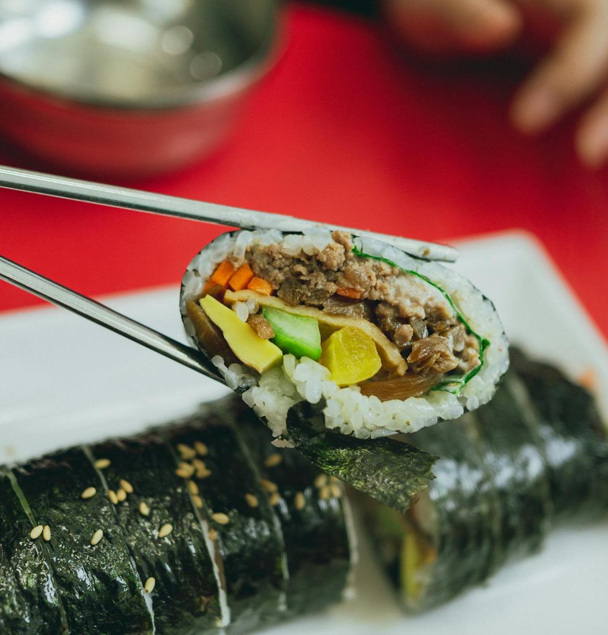 25-Min Bulgogi Gimbap with Glass Noodles