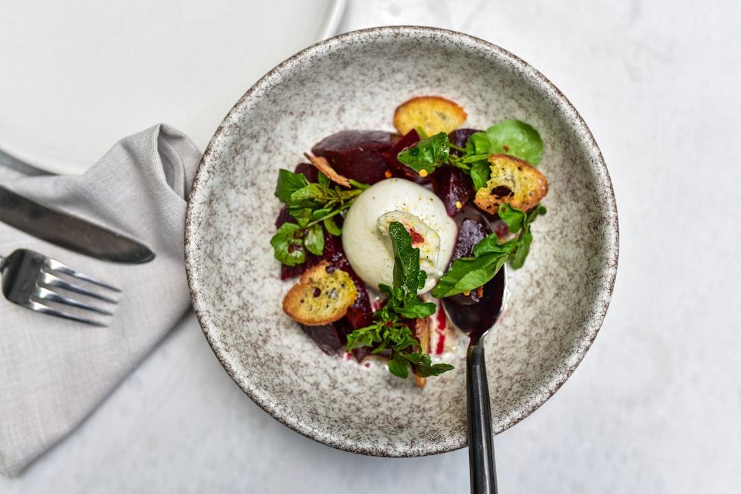 Burrata & Roasted Beet Salad with Crispy Crostini