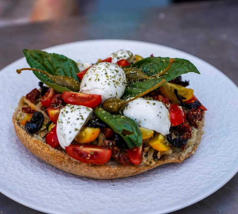 Burrata Caprese Toast