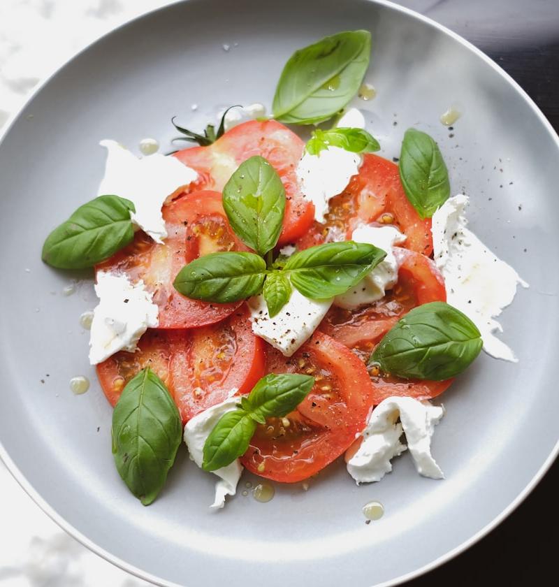 Burrata Tomato Basil Salad