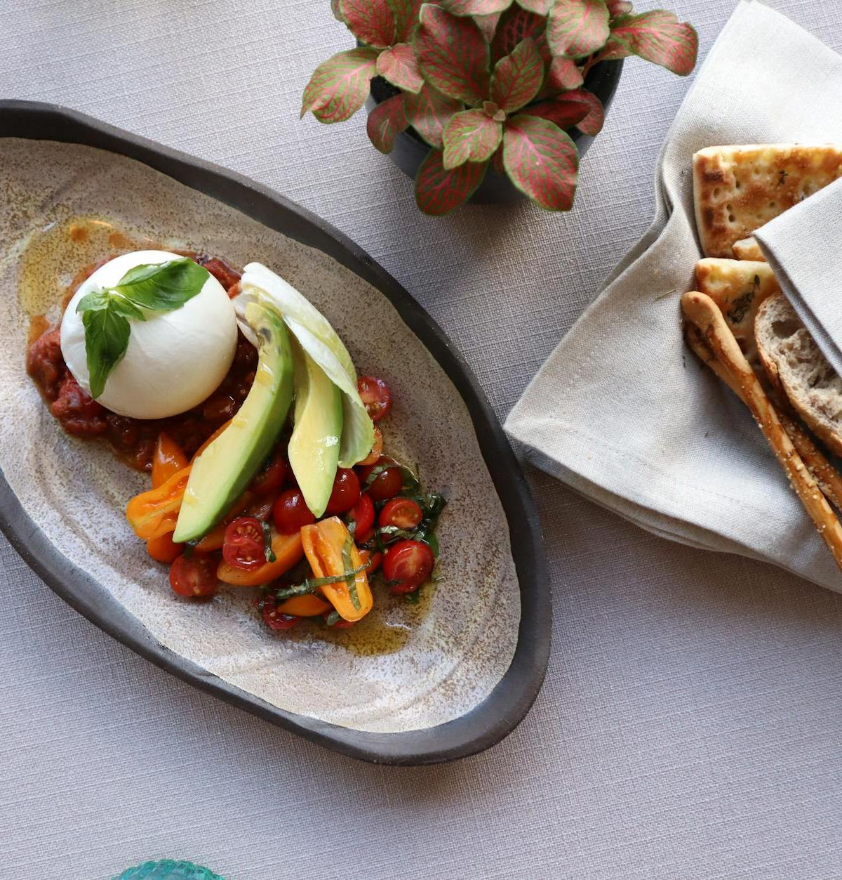 Burrata with Cherry Tomatoes