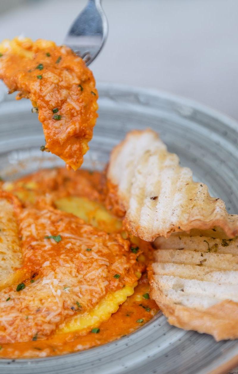 Butter & Sage Tortelli with Grilled Bread