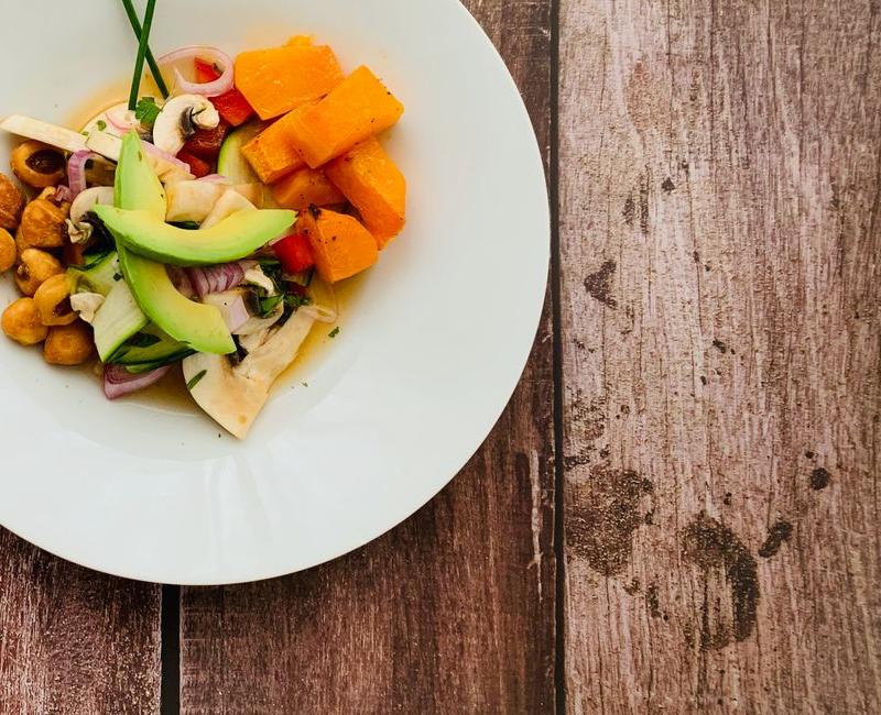 Butternut Tortelli with Pine Nuts & Greens