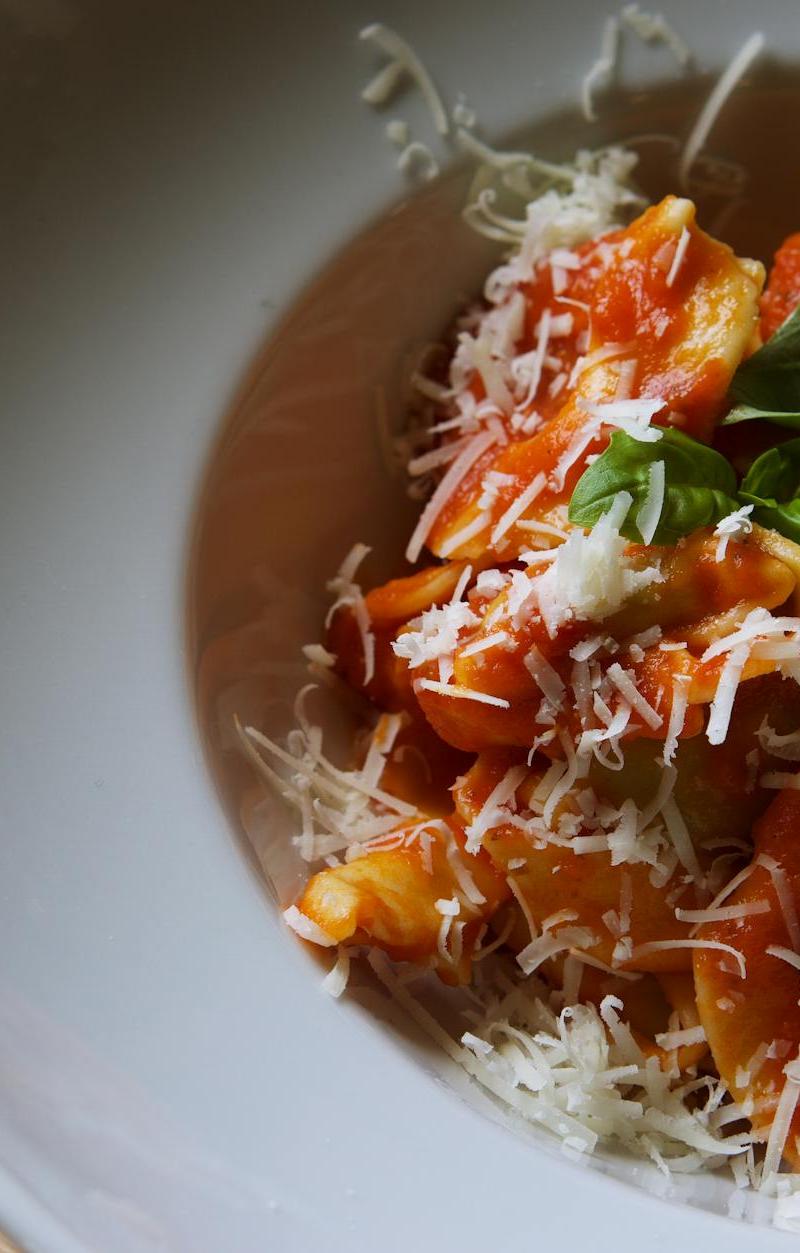 Butternut Tortelli in Tomato Sauce