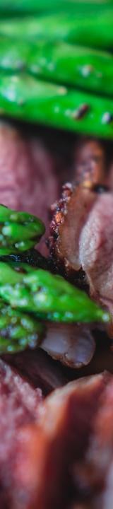 Cajun Smoked Duck with Roasted Asparagus