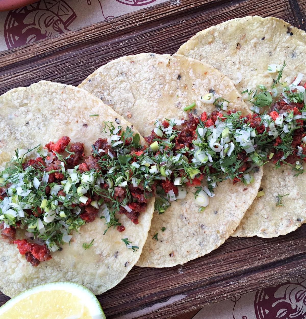 Campechana Pork Tacos