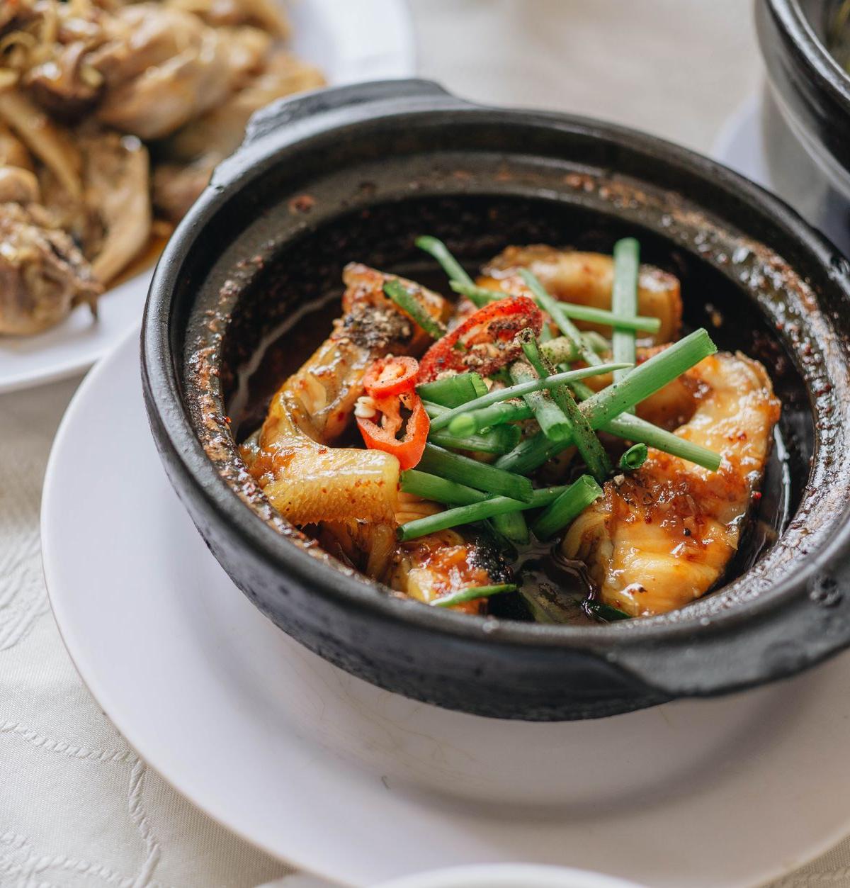 Caramel Fish with Crispy Shallots